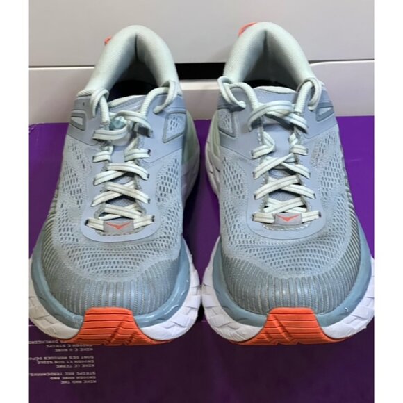 Hoka One One Bondi 7 Women Blue White Orange Size 7.5 Running Shoes Worn No Box - Picture 3 of 8